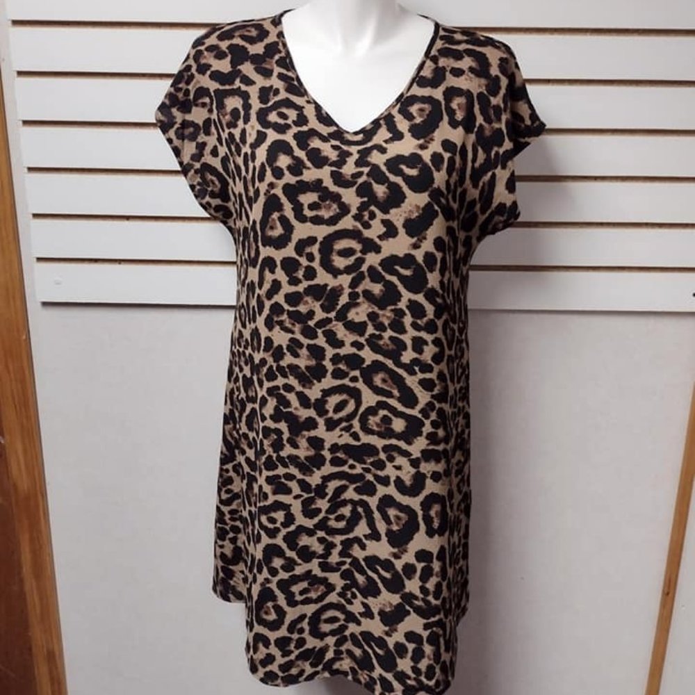 Emery Rose Cheetah Print Dress Size 1XL